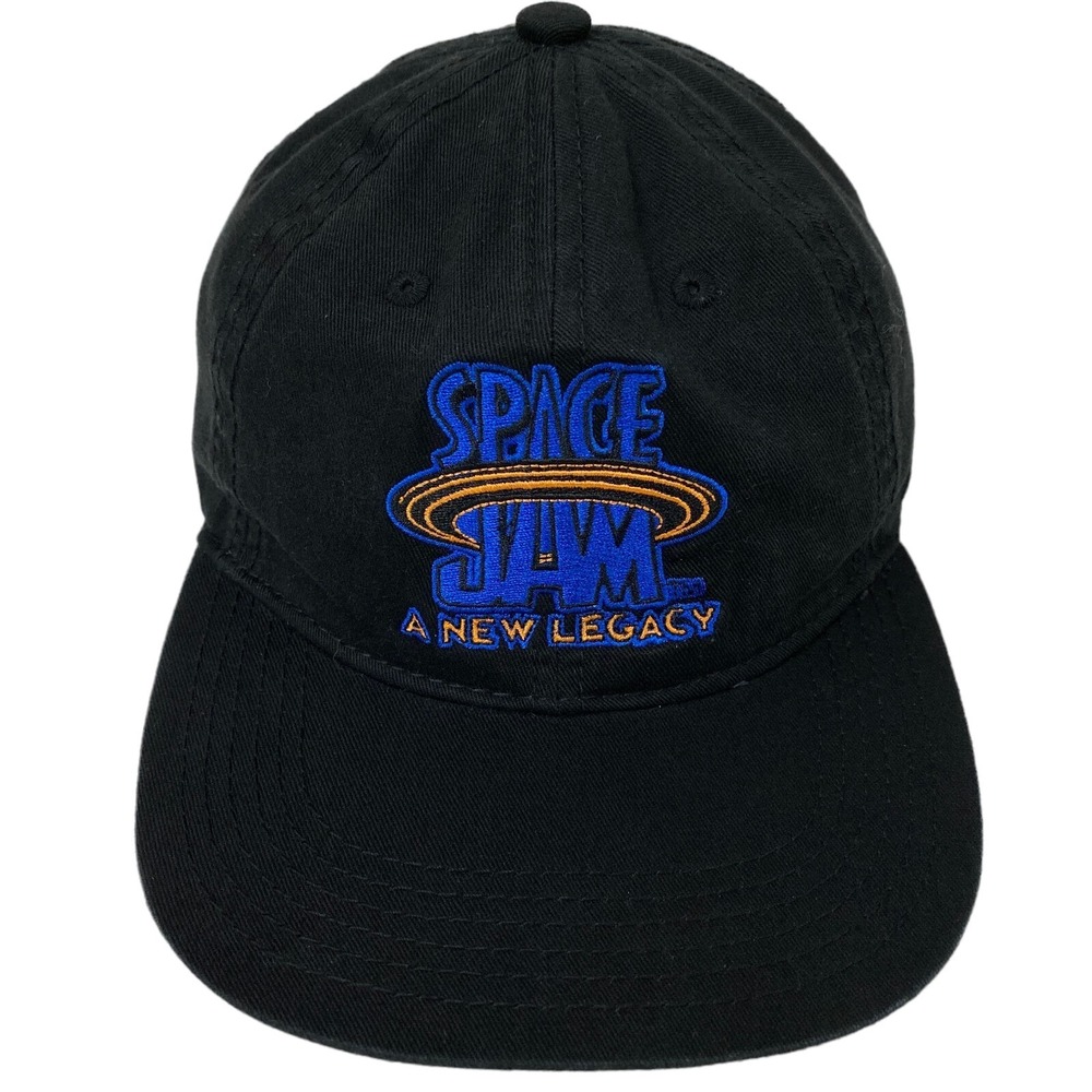 Space Jam A New Legacy Hat Warner Bros Basketball Black Adjustable Baseball Cap